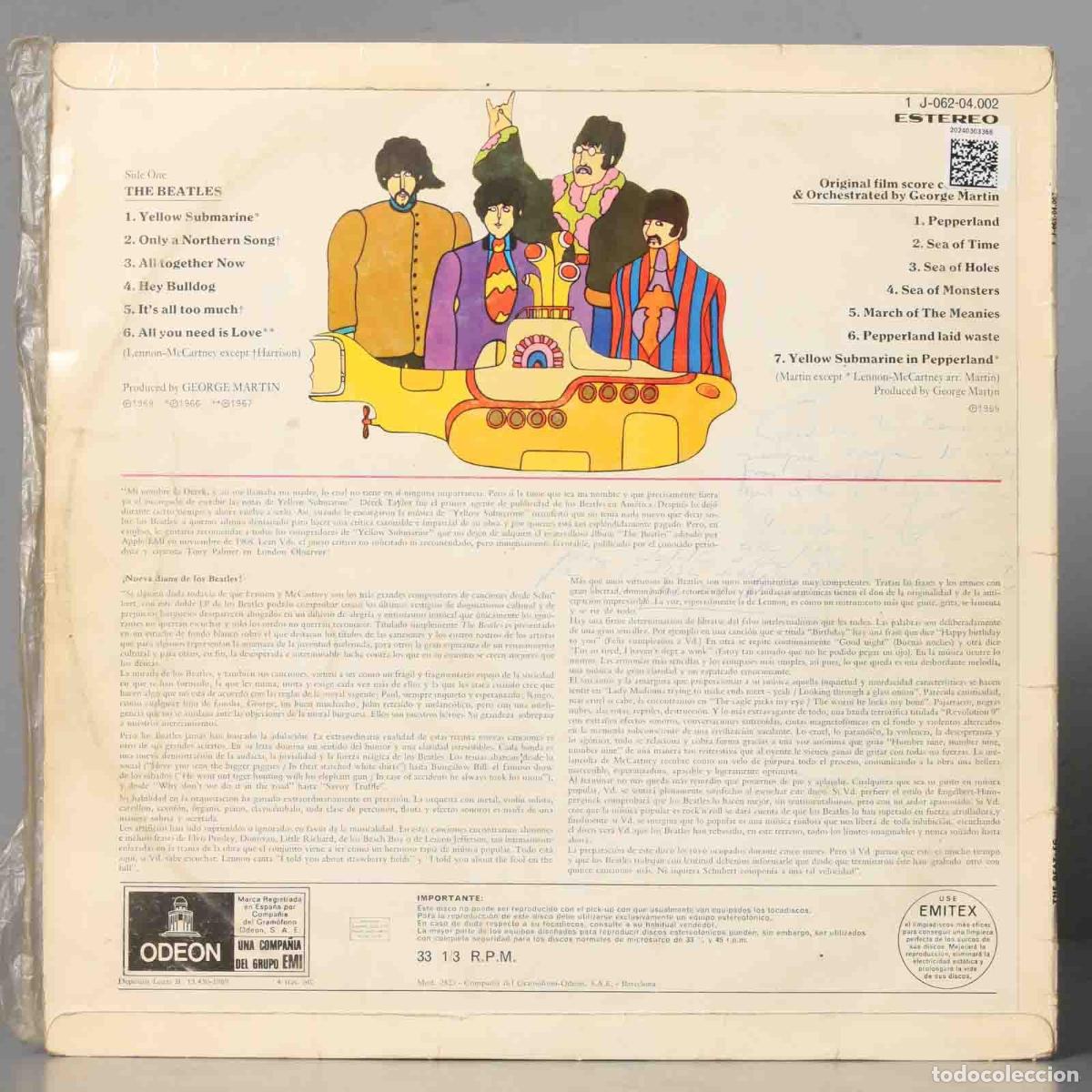 Discos de vinilo: LP. The Beatles &ndash; Yellow Submarine - Foto 2