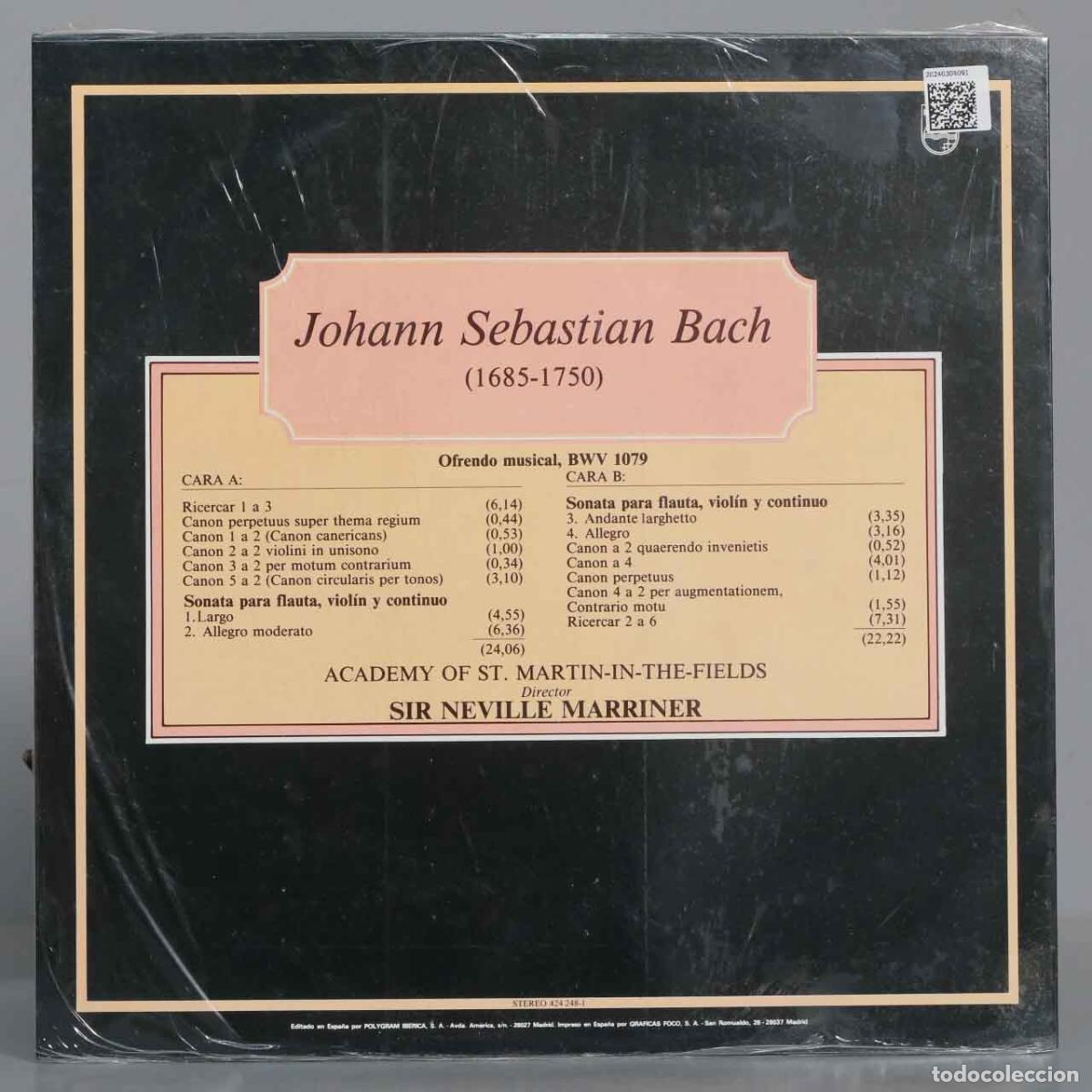 Discos de vinilo: LP. BACH. BWV 1079. PRECINTADO - Foto 2