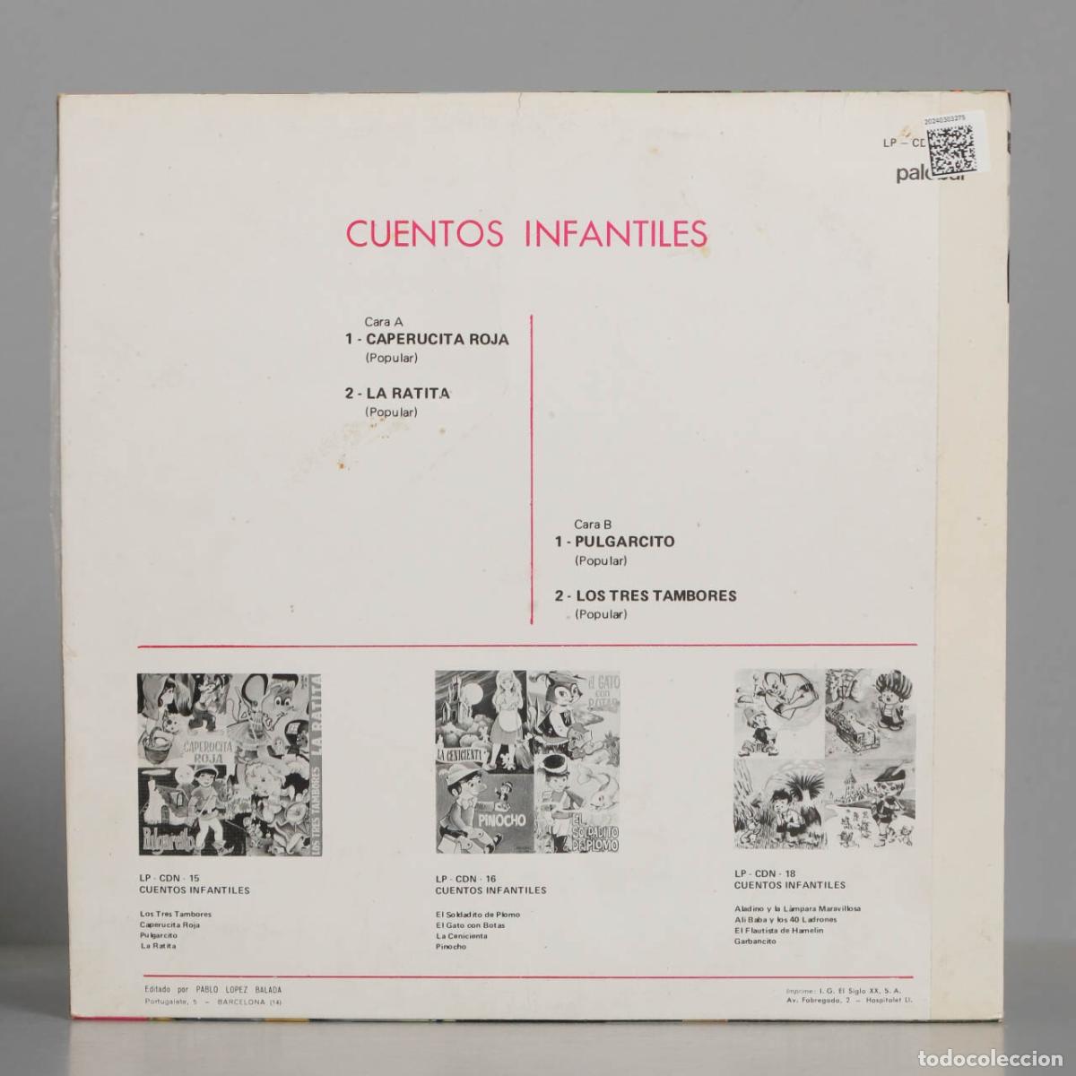 Discos de vinilo: LP. Pablo Lopez Balada &ndash; Cuentos Infantiles - Foto 2