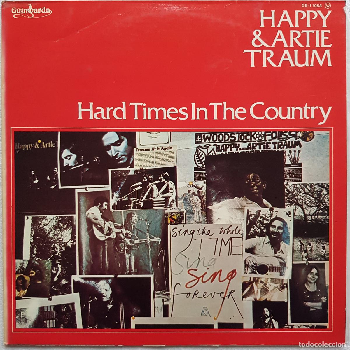 Disques de vinyle: Happy & Artie Traum &rdquo;Hard Times in the Country&rdquo; - LP. Guimbarda. 1979. Como nuevo