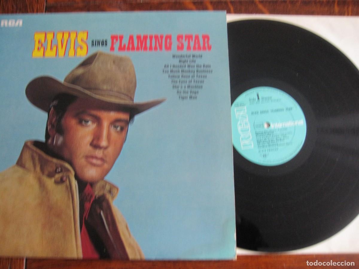 Discos de vinilo: ELVIS SINGS FLAMING STAR - Foto 1
