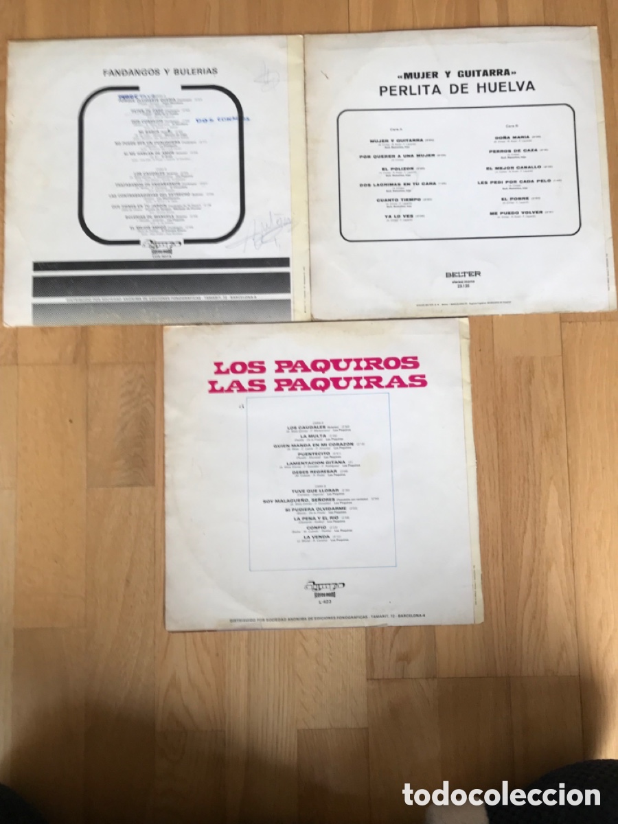 Discos de vinilo: Lote 3 discos vinilo folklore espa&ntilde;ol - Foto 2