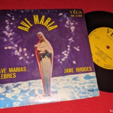Discos de vinilo: JANE RHODES & CHRISTIANE LISLE ORGANO 4 AVE MARIAS CELEBRES BACH+MOZART++ EP 7'' 1966 VEGA SPAIN