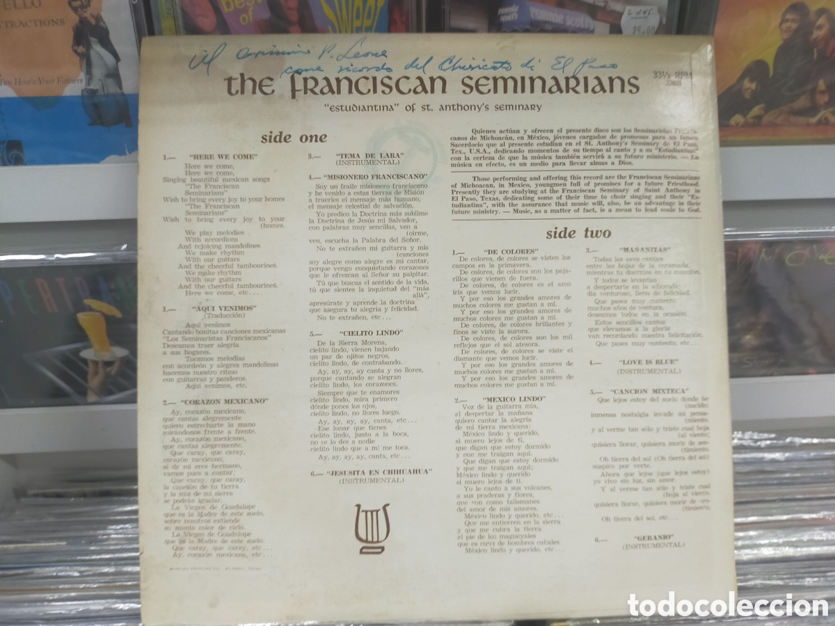 Discos de vinilo: The franciscan seminarians lp - Foto 2