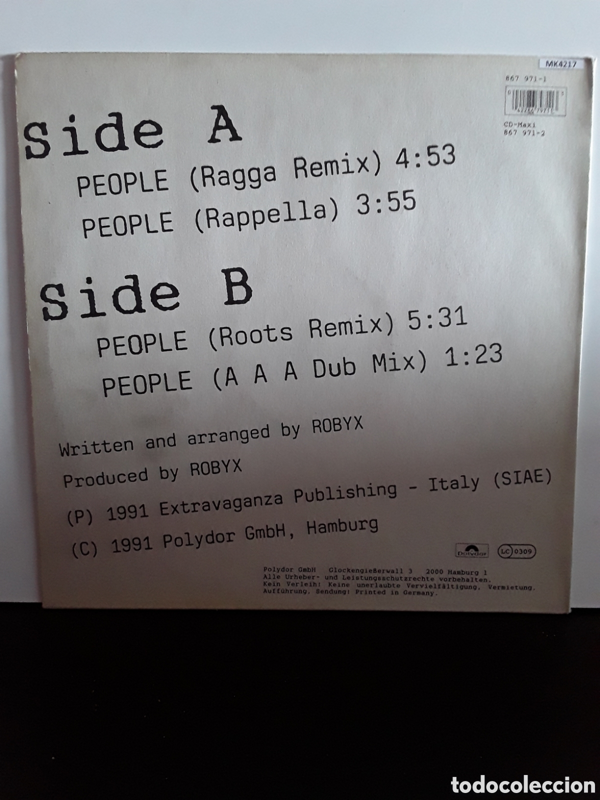 Discos de vinilo: ICE MC &lrm;&ndash; People (Remix) - Foto 2