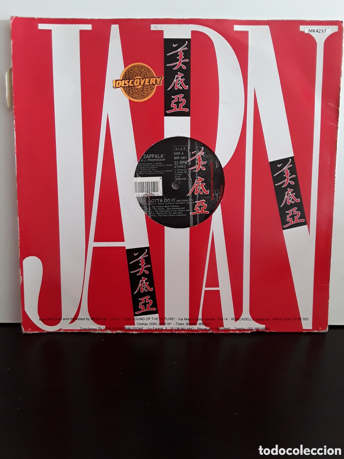 Discos de vinilo: F. Zappala & D.J. Professor &lrm;&ndash; We Gotta Do It - Foto 3
