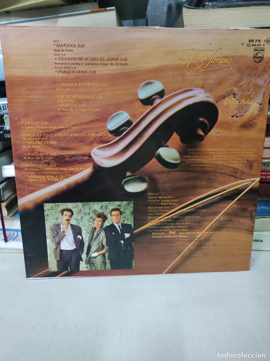 Discos de vinilo: Trigo Limpio &ndash; Diez A&ntilde;os - Foto 2