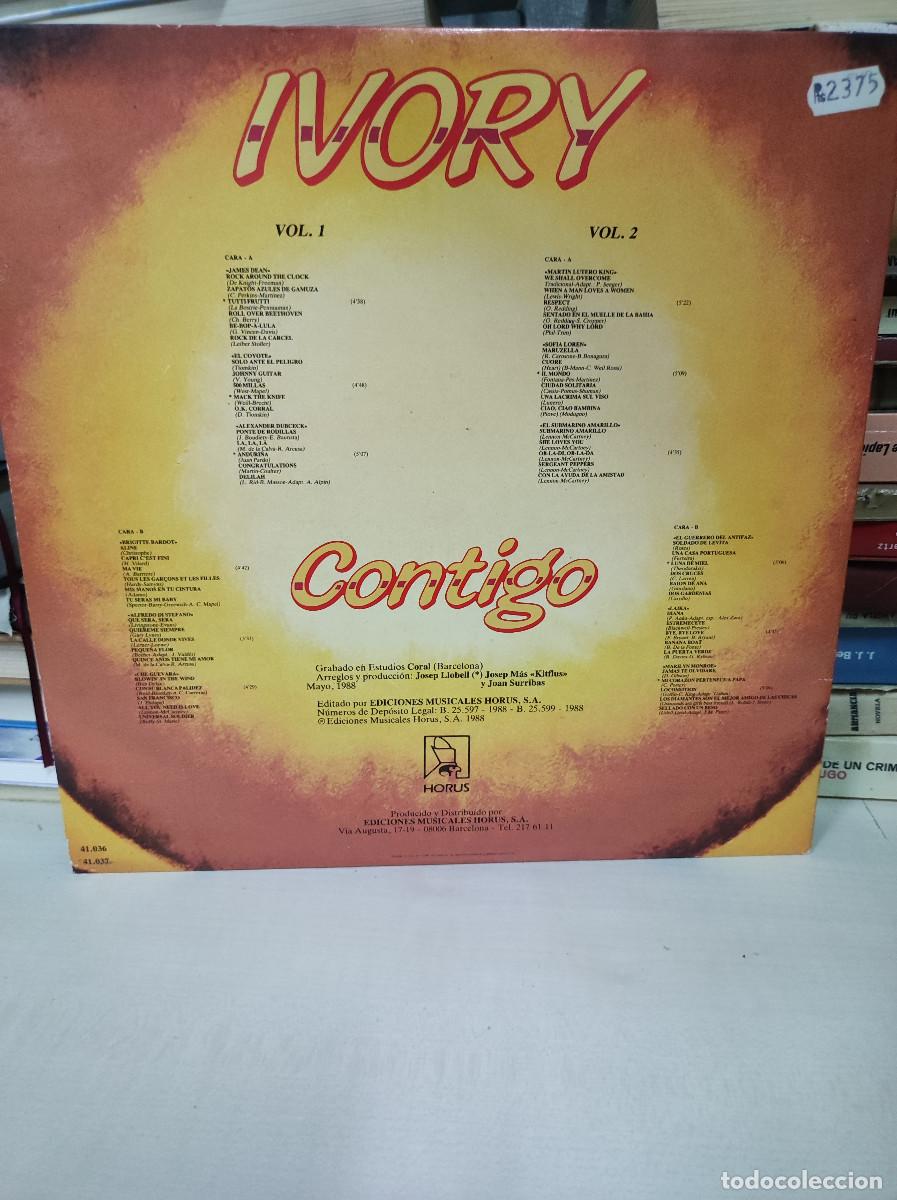 Discos de vinilo: Ivory &ndash; Contigo // Canciones Originales Del Programa de Tve - Foto 2