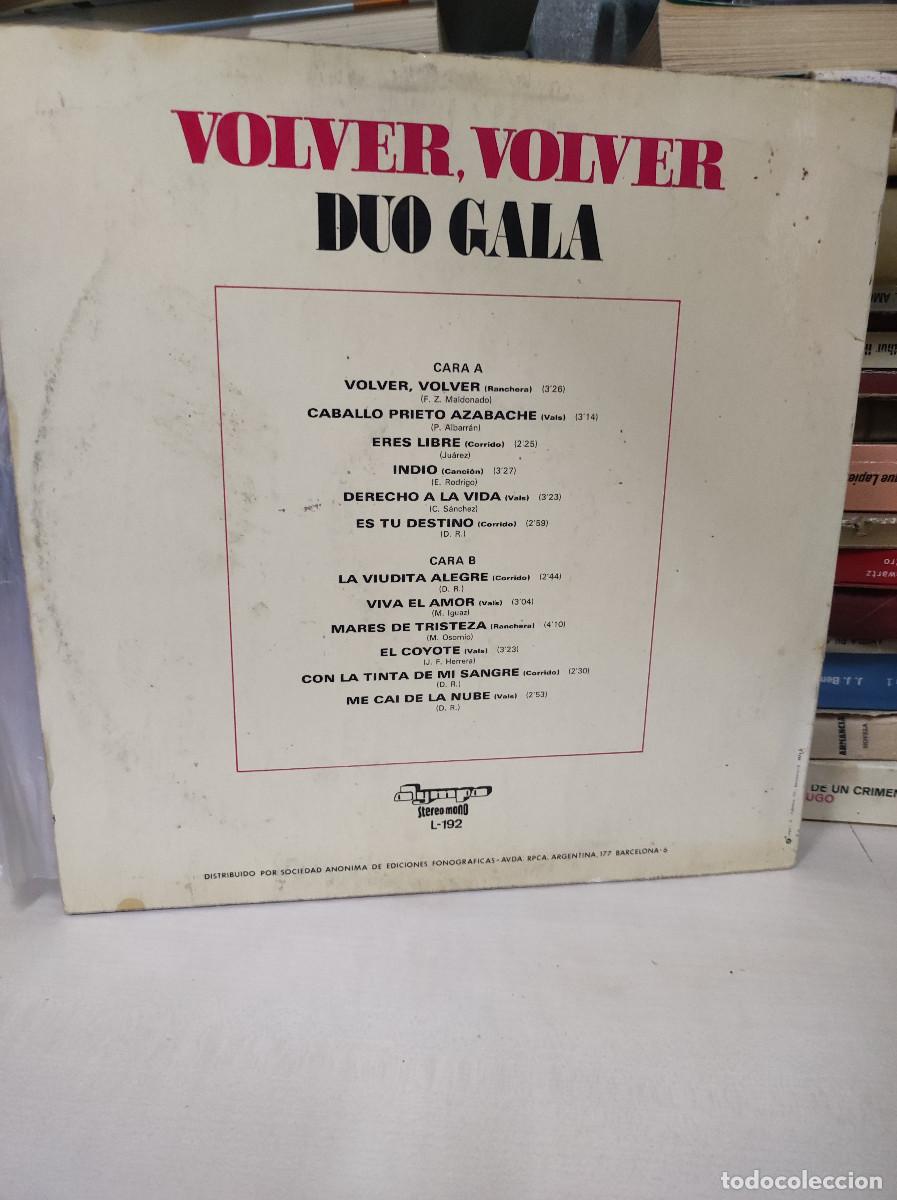 Discos de vinilo: D&uacute;o Gala &ndash; Volver, Volver - Foto 2