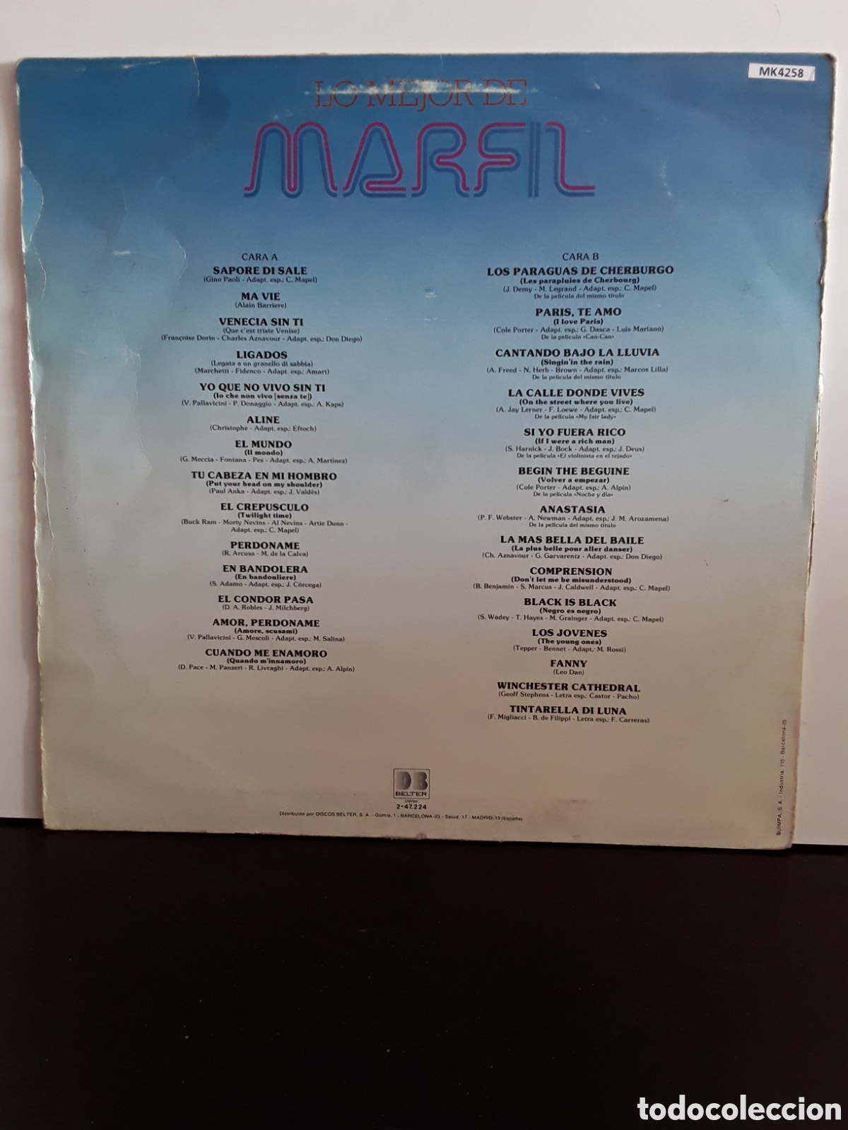 Discos de vinilo: Marfil &lrm;&ndash; Lo Mejor de Marfil - Foto 2