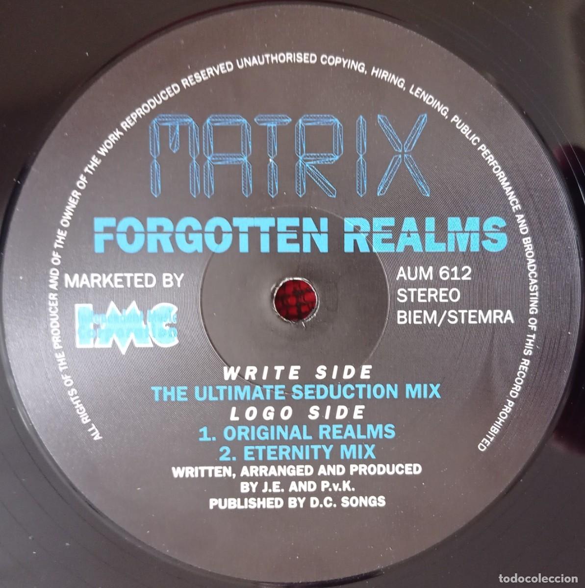 Discos de vinilo: MATRIX ** Forgotten Realms ** MAXI SINGLE VINILO 1991 - Foto 2