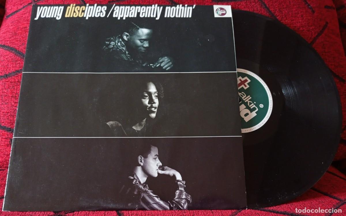 Discos de vinilo: YOUNG DISCIPLES ** Apparently Nothin ** MAXI SINGLE VINILO 1991 UK - Foto 1