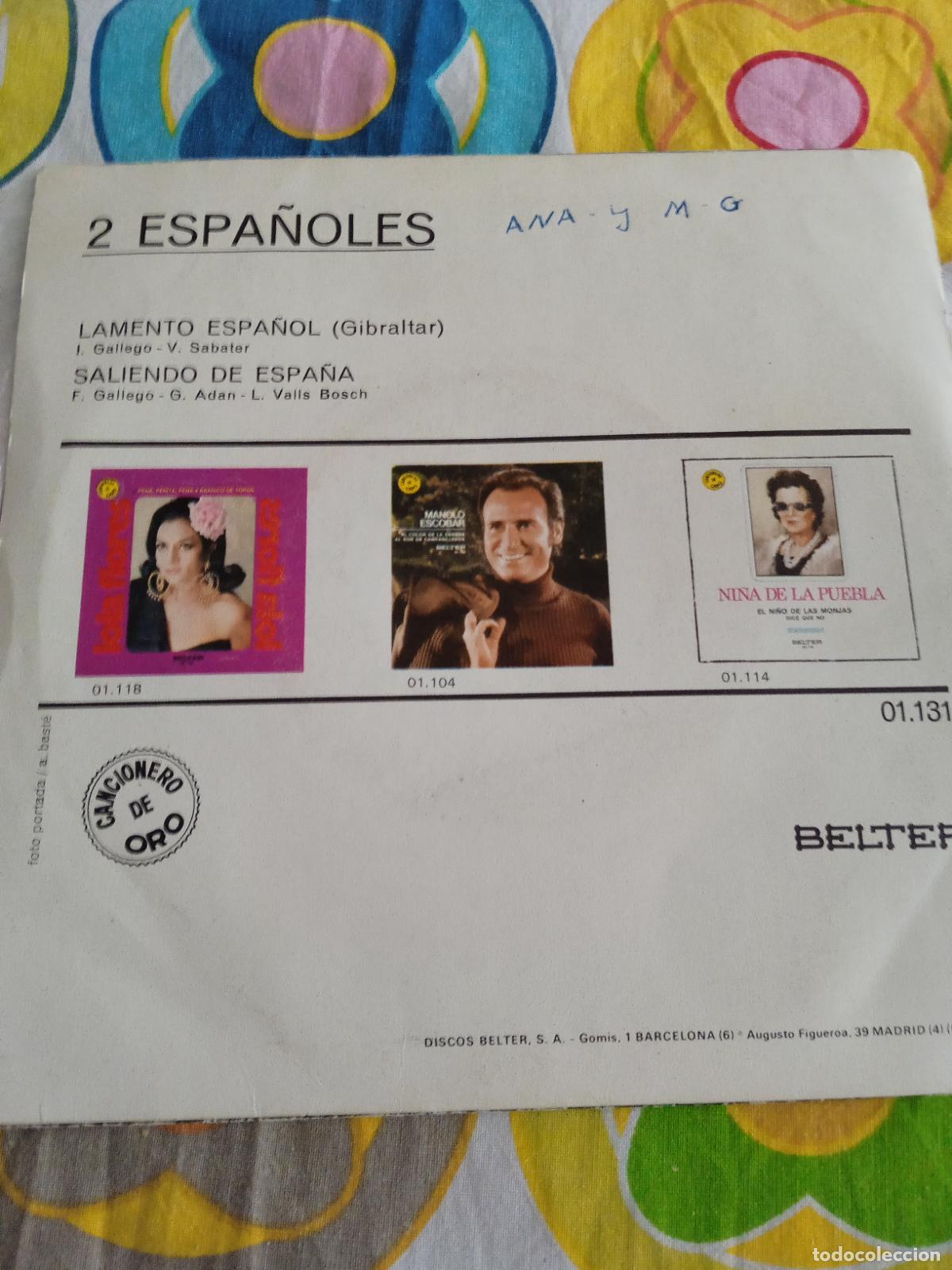 Discos de vinilo: 2 espa&ntilde;oles - Foto 2