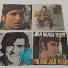 Discos de vinilo: LOTE JOAN MANUEL SERRAT , 4 SINGLES - AÑOS 60