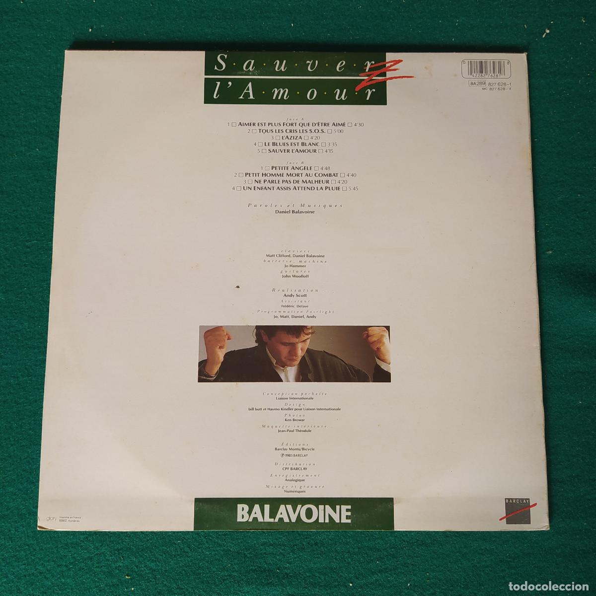Discos de vinilo: Balavoine &ndash; Sauver LAmour - Foto 2