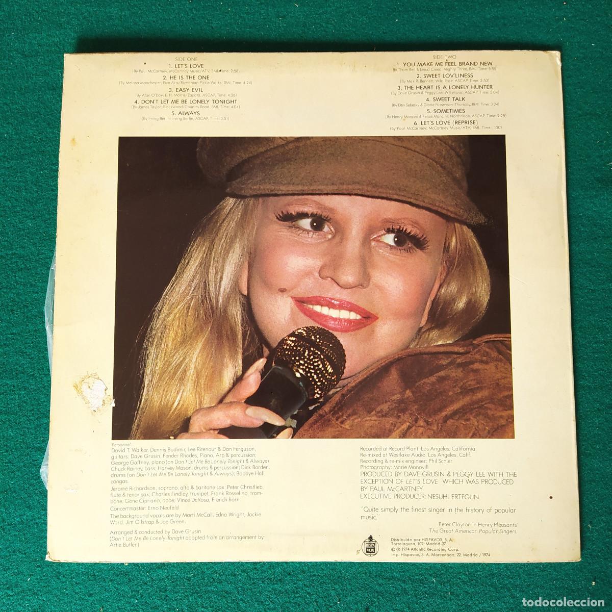 Discos de vinilo: Peggy Lee &ndash; Lets Love - Foto 2
