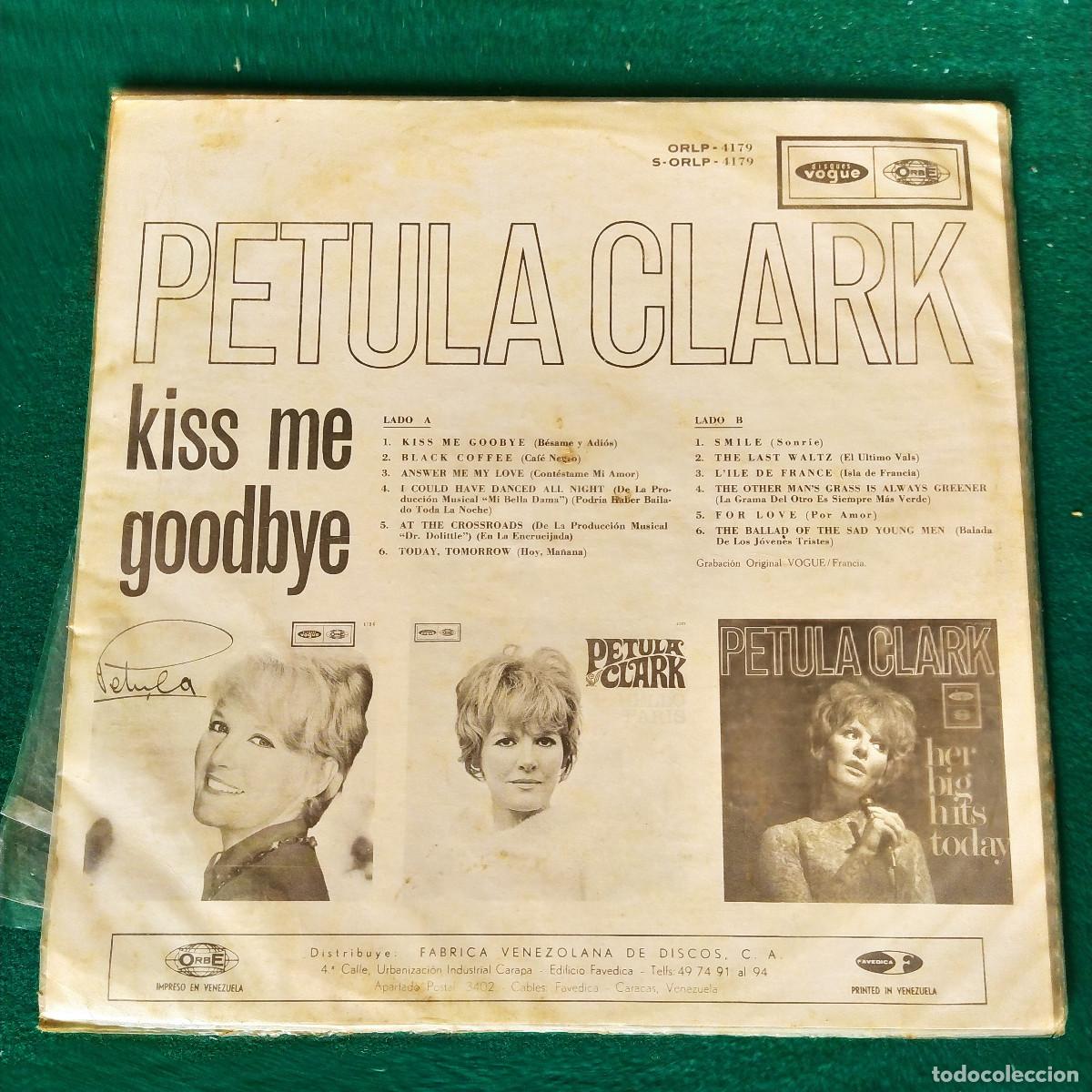 Discos de vinilo: Petula Clark &ndash; Kiss Me Goodbye - Foto 2