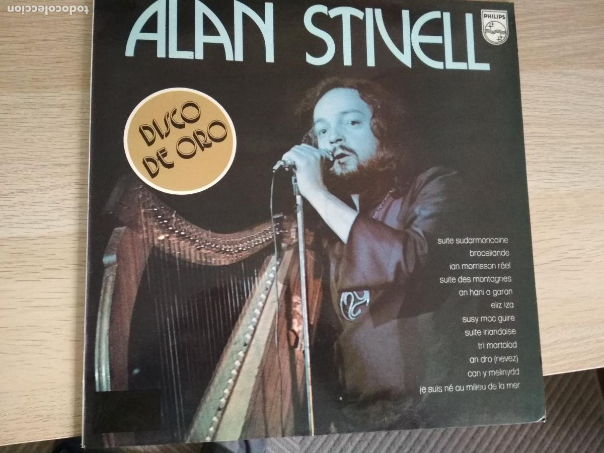 Discos de vinilo: Alan Stivell &lrm;&ndash; Disco De Oro 1977, ed espa&ntilde;ola - Foto 3