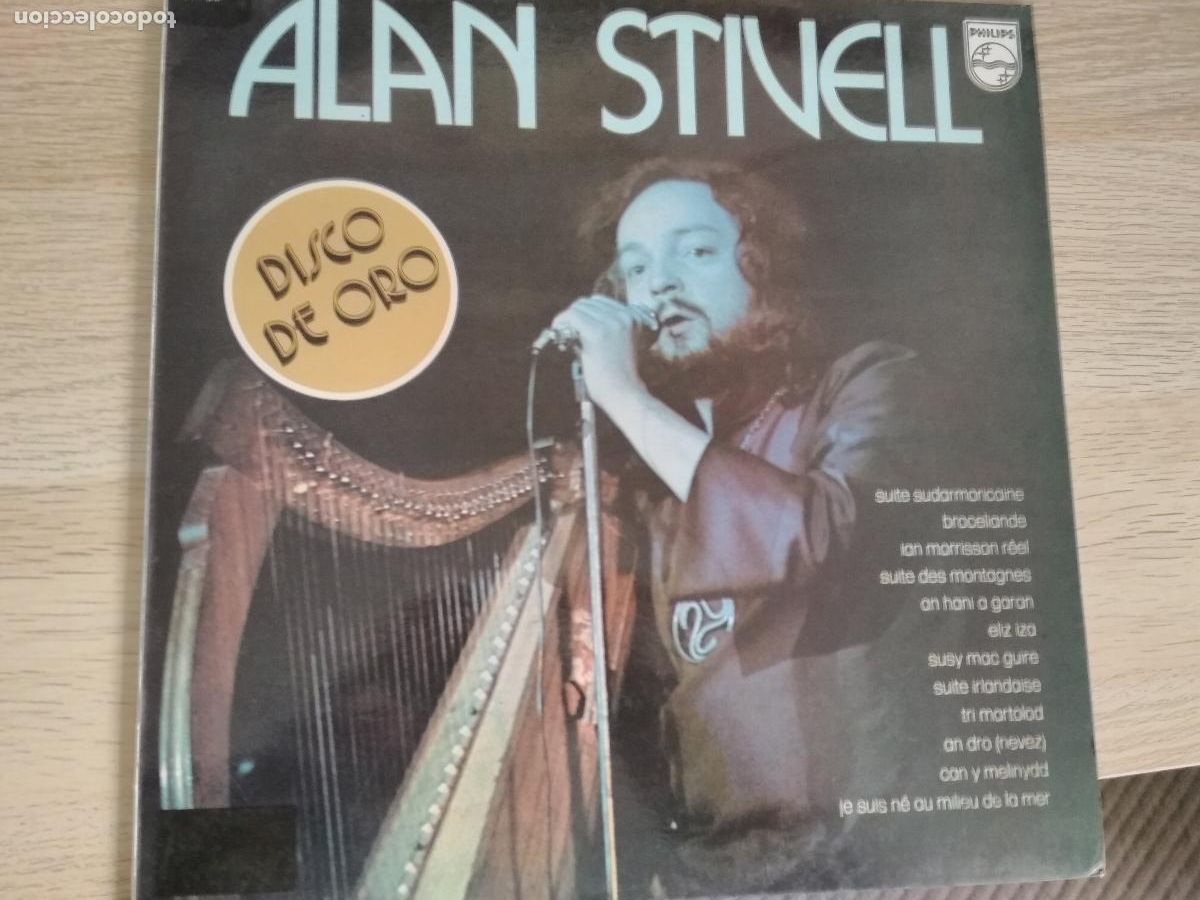 Discos de vinilo: Alan Stivell &lrm;&ndash; Disco De Oro 1977, ed espa&ntilde;ola - Foto 1
