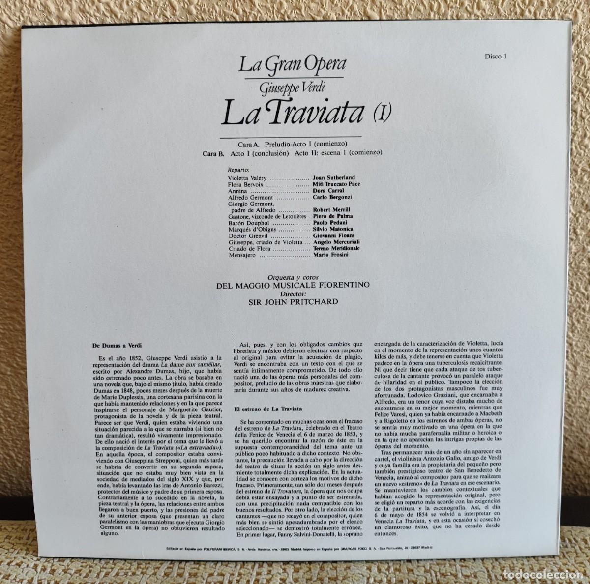 Discos de vinilo: LA TRAVIATA. 3 LP&acute;S. COMPLETA. - Foto 5