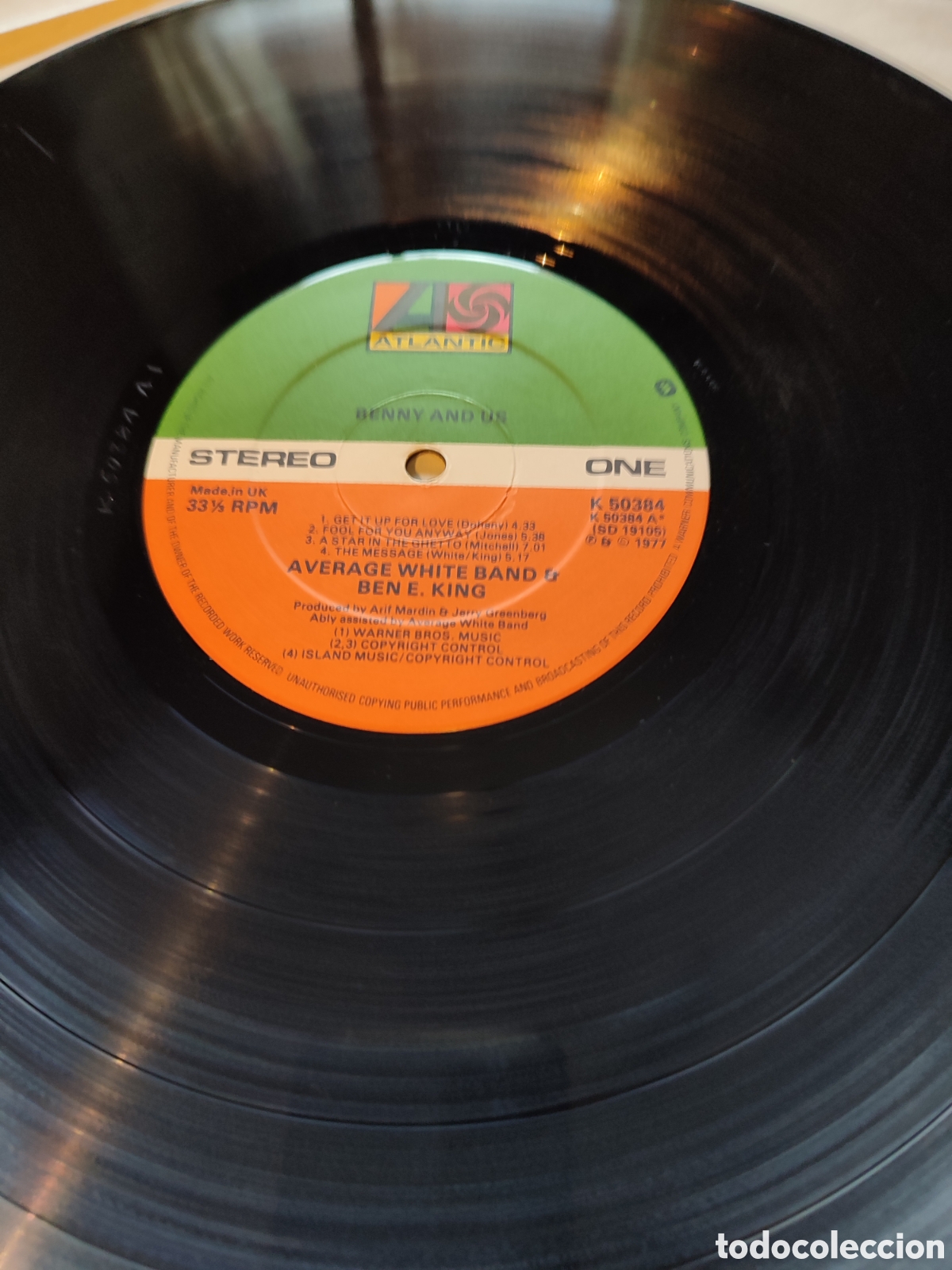 Discos de vinilo: Average White Band & Ben E.King - Benny and us - Foto 3