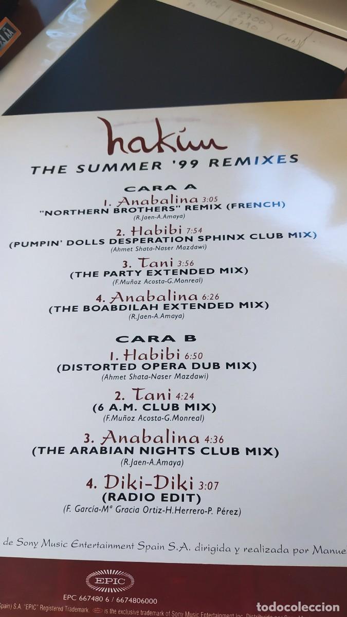 Discos de vinilo: HAKIM - THE SUMMER 99 REMIXES - Foto 2