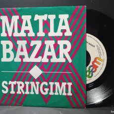 Discos de vinilo: MATIA BAZAR ‎– STRINGIMI - SINGLE PROMO WEA 1989 - ITALIA DISCO POP - ITALODISCO ELECTRONICA PEPETO