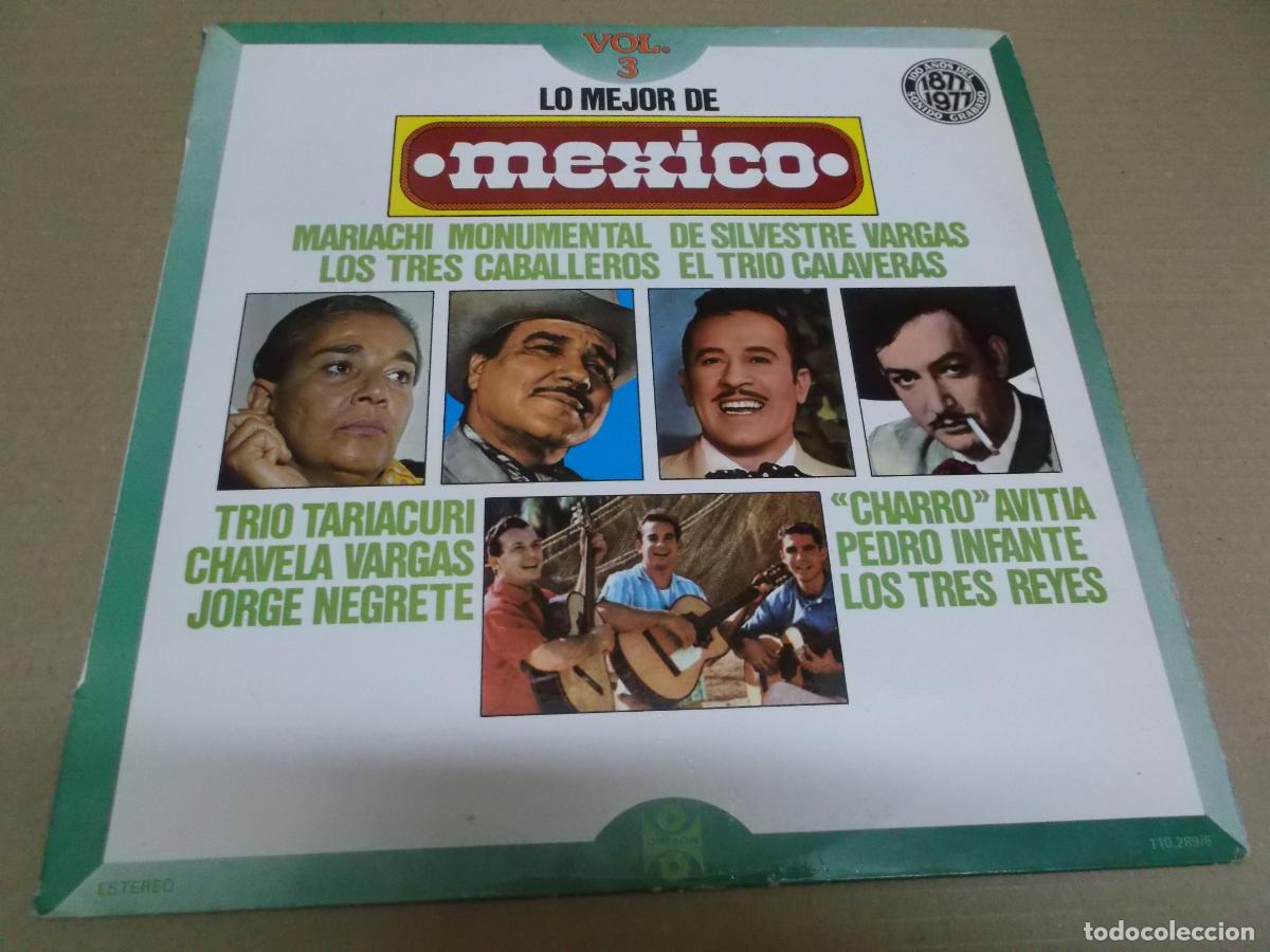 Vinyl records: LO MEJOR DE MEXICO VOL. 3 (LP) (VER FOTO CONTENIDO COMPLETO) A&Ntilde;O &ndash; 1977