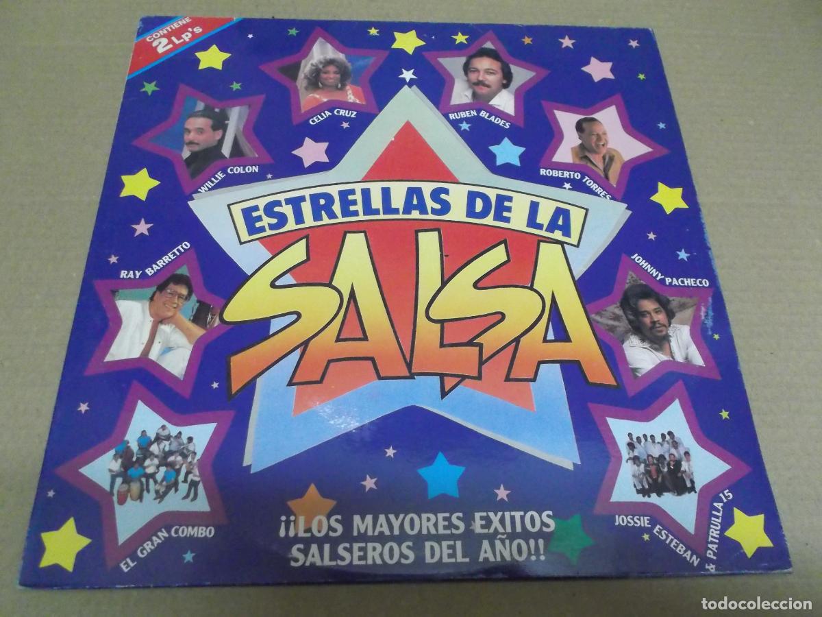 Vinyl records: ESTRELLAS DE LA SALSA (LP) (VER FOTO CONTENIDO COMPLETO) A&Ntilde;O &ndash; 1989 - DOBLE DISCO