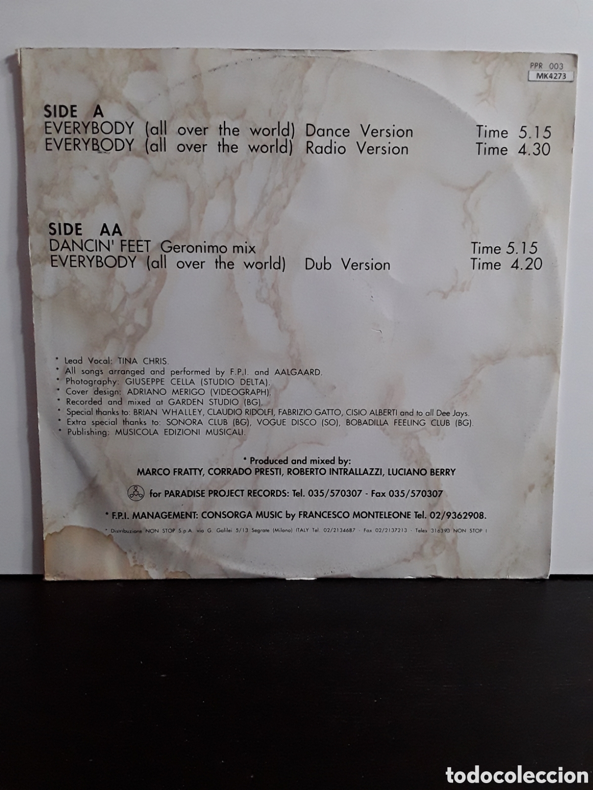 Discos de vinilo: FPI Project &lrm;&ndash; Everybody (All Over The World) - Foto 2