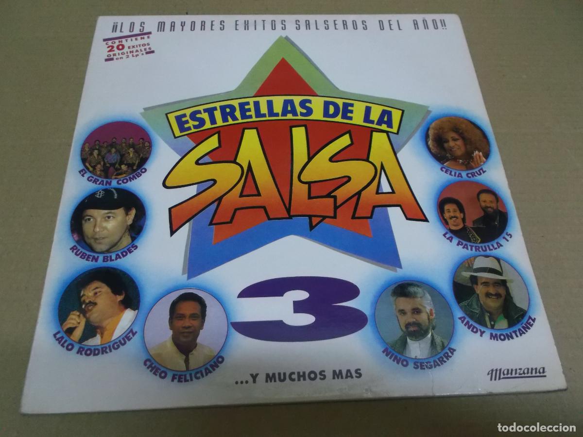 Vinyl records: ESTRELLAS DE LA SALSA 3 (LP) (VER FOTO CONTENIDO COMPLETO) A&Ntilde;O &ndash; 1992 - DOBLE DISCO