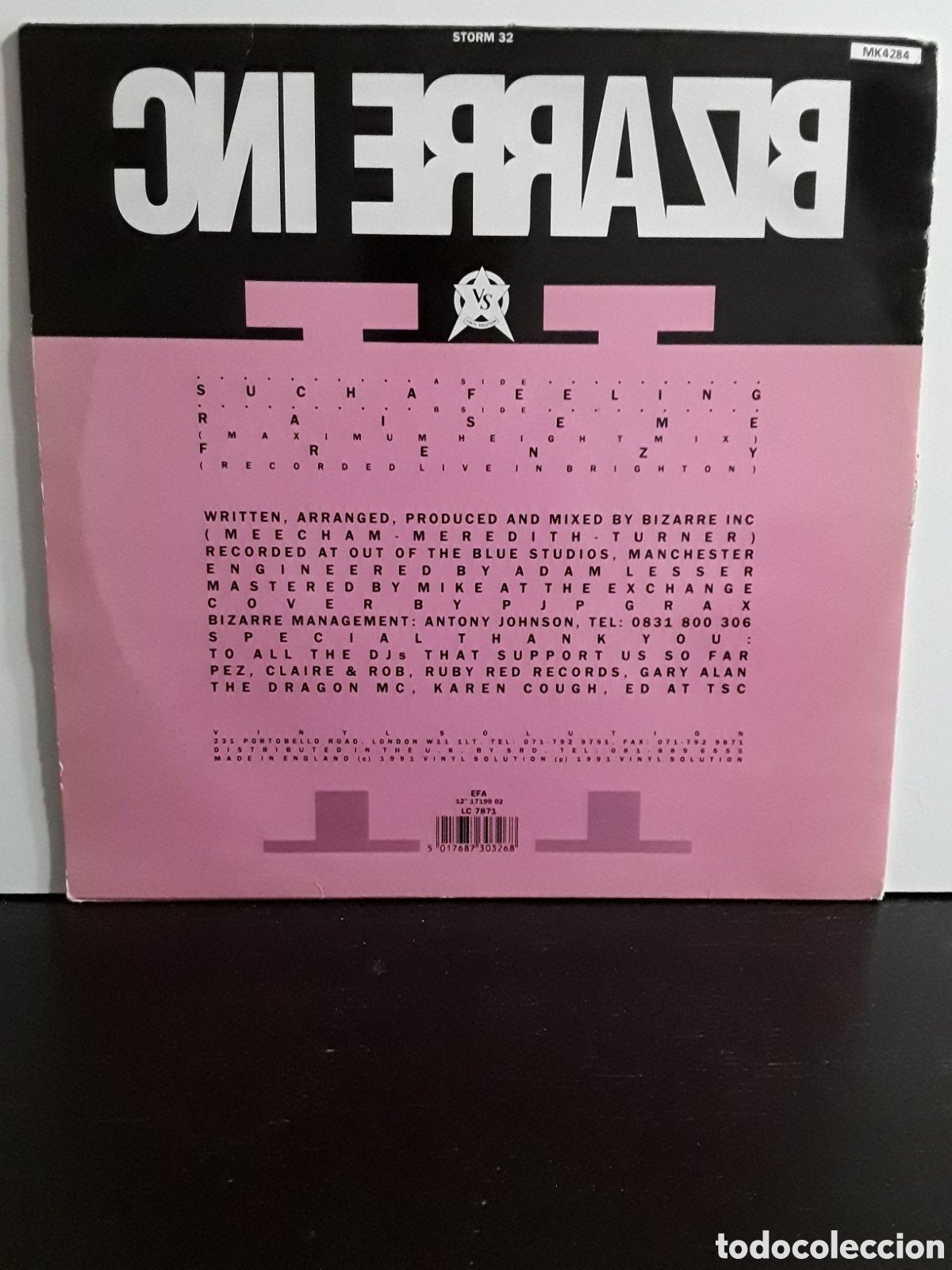 Discos de vinilo: Bizarre Inc &lrm;&ndash; Such A Feeling - Foto 2