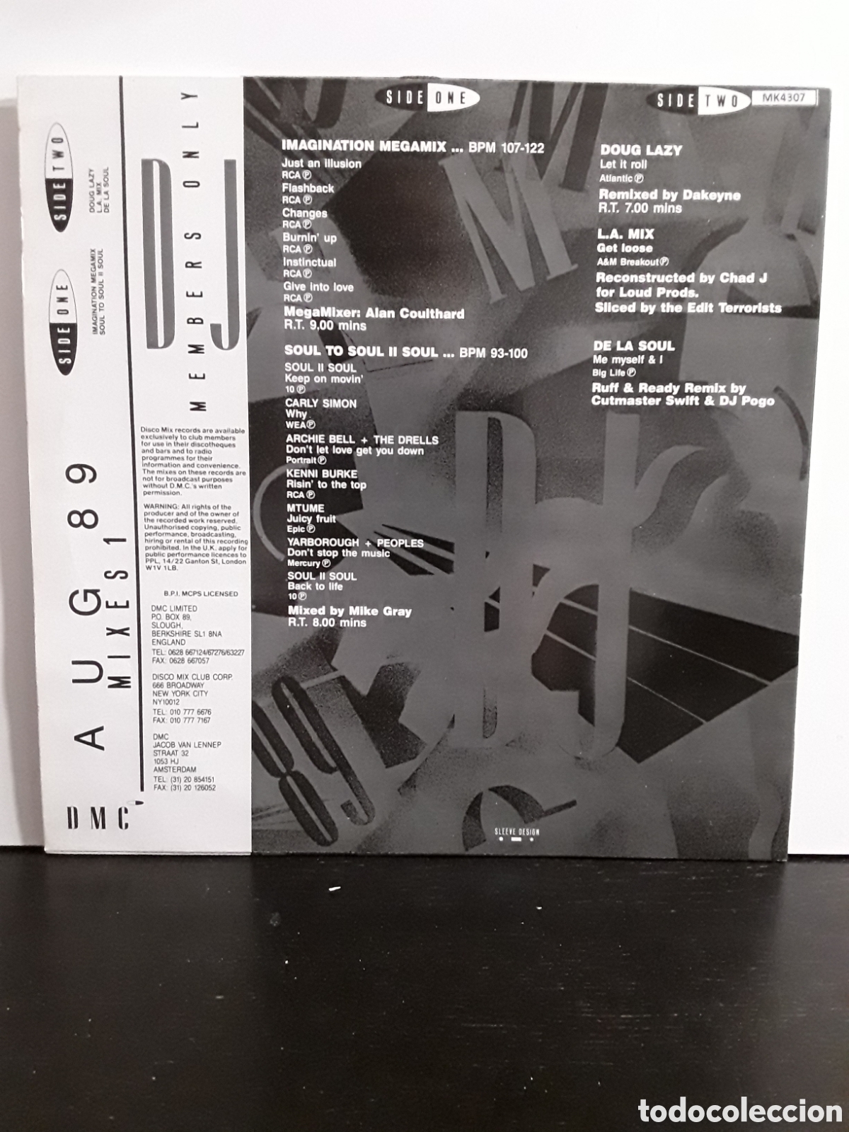 Discos de vinilo: August 89 - Mixes 1 - Foto 2