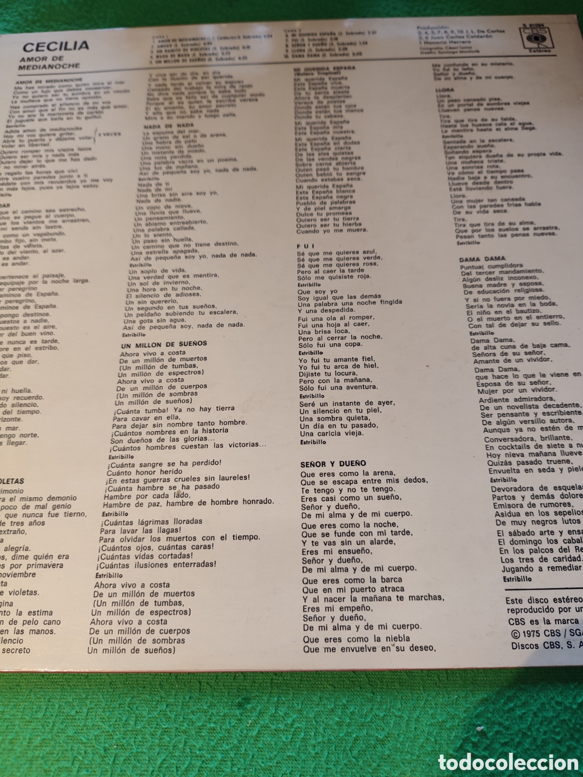 Discos de vinilo: Cecilia - Amor de medianoche - Foto 2