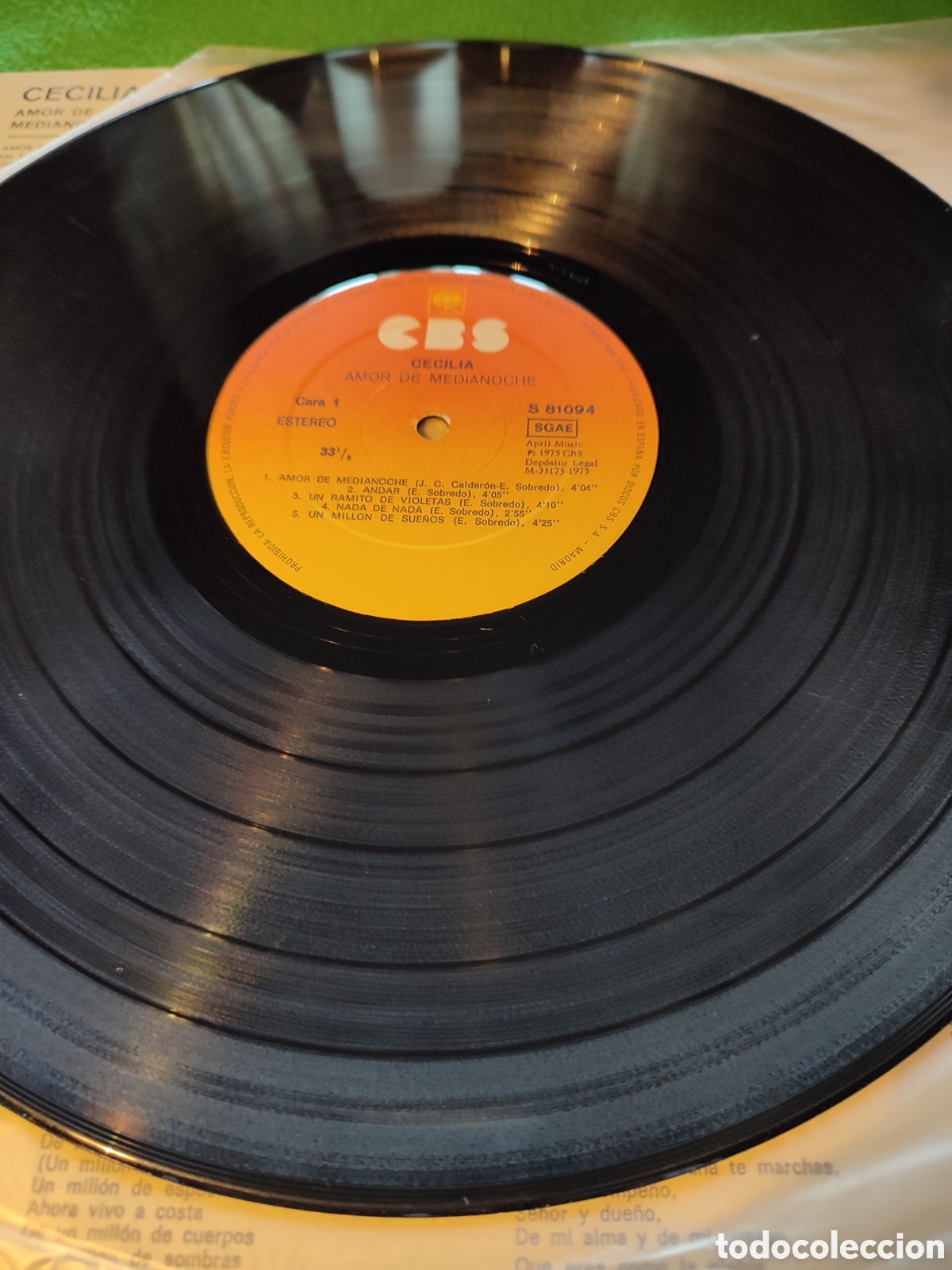 Discos de vinilo: Cecilia - Amor de medianoche - Foto 3