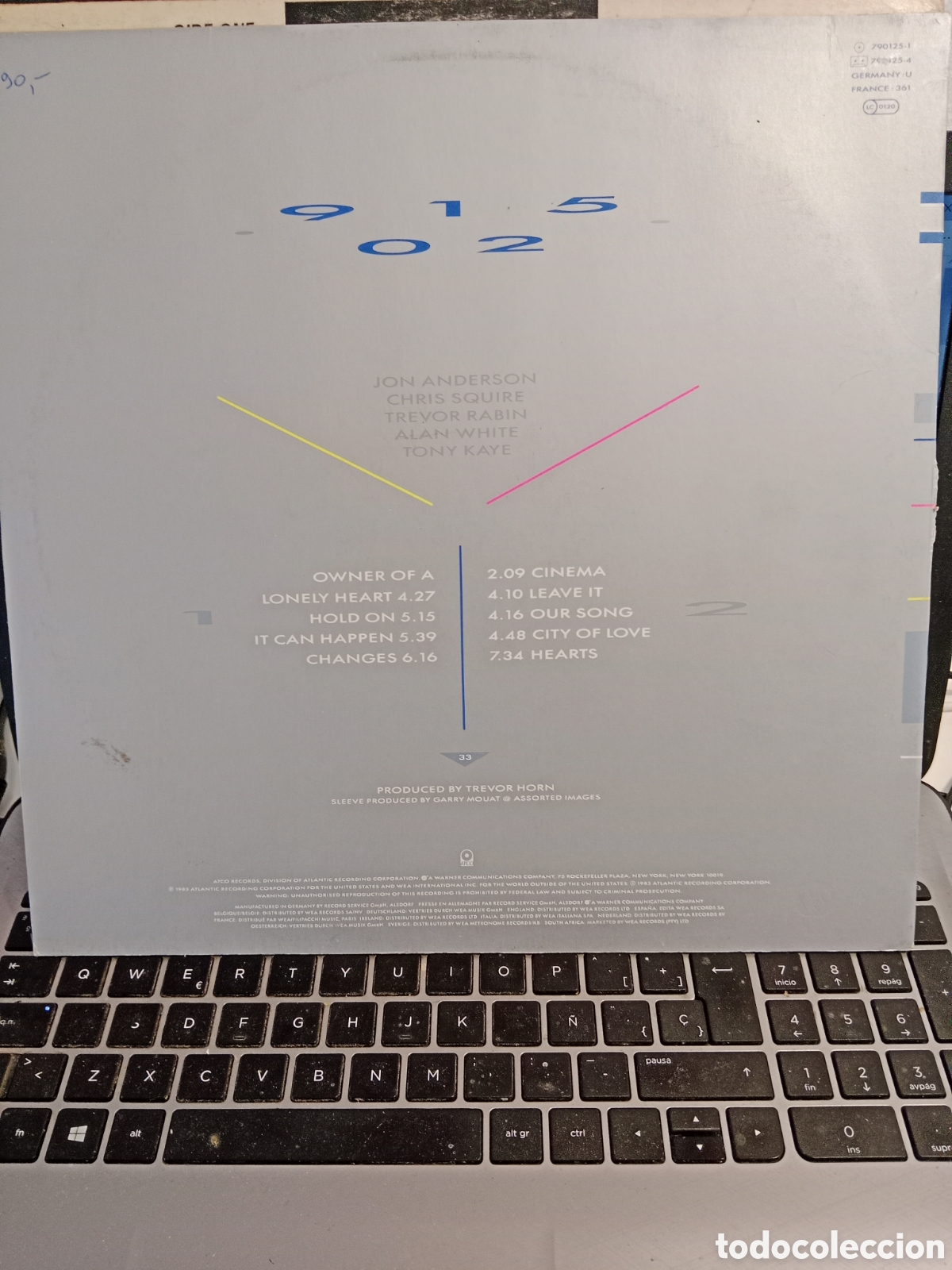 Discos de vinilo: Yes - 90125 Europa 1983 - Foto 2
