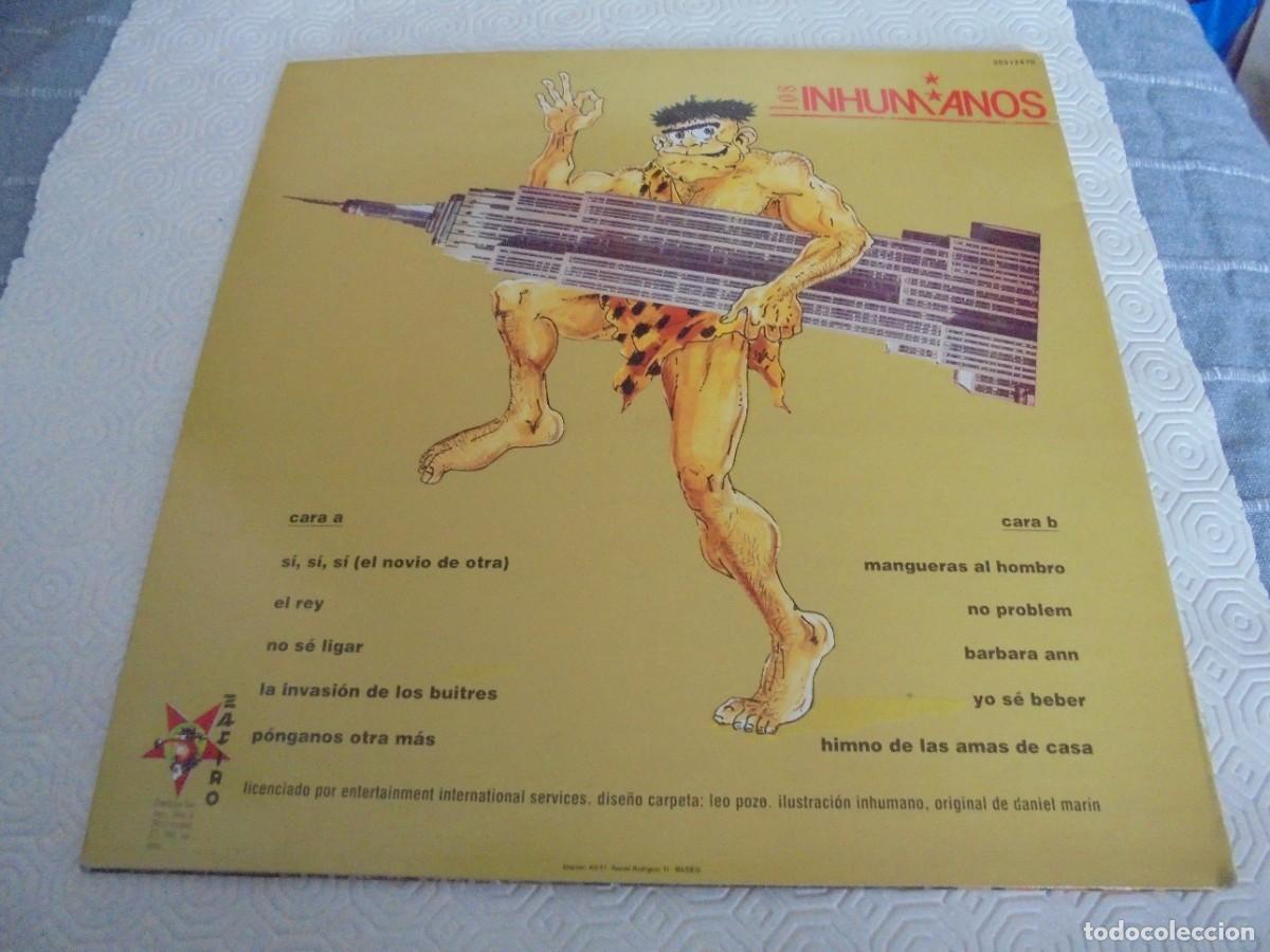 Discos de vinilo: LOS INHUMANOS. NO PROBLEM. LP DE VINILO CON 10 CANIONES. - Foto 2
