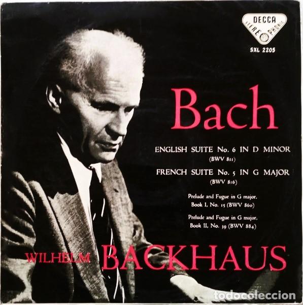 Discos de vinilo: Bach &ndash; Wilhelm Backhaus - Foto 1