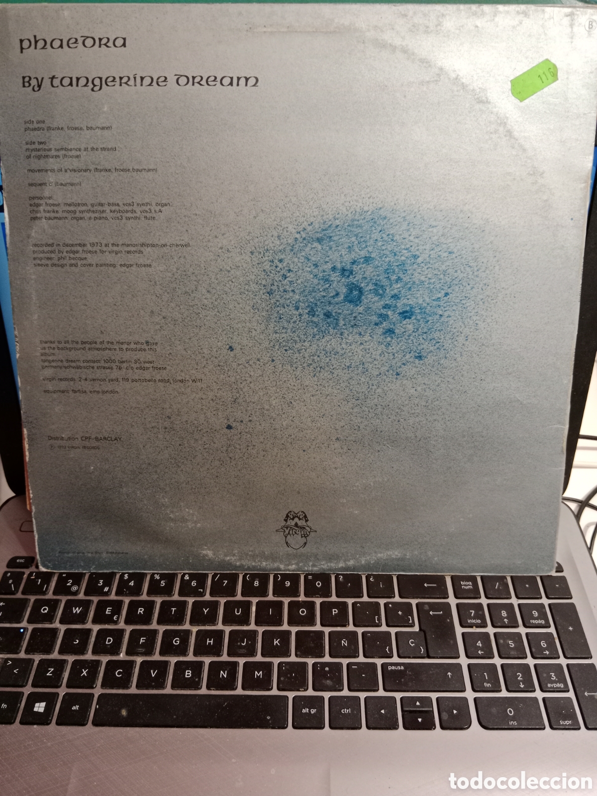 Discos de vinilo: Tangerine Dream - Phaedra (Francia 1974) - Foto 2