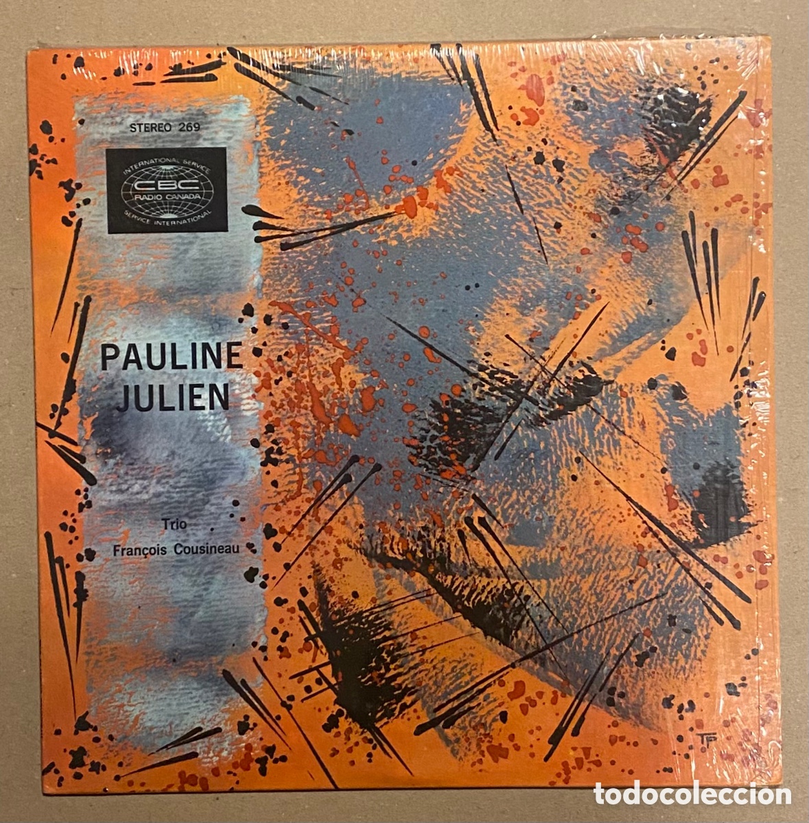 Discos de vinilo: L.P. VINILO. PAULINE JULIEN. TRIO FRANCOIS COUSINEAU. CBC 1967. CHANSON.