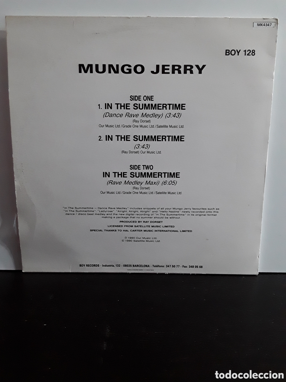 Discos de vinilo: Mungo Jerry &lrm;&ndash; In The Summertime - Foto 2