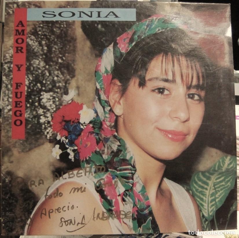 Discos de vinilo: SONIA - AMOR Y FUEGO - Foto 1