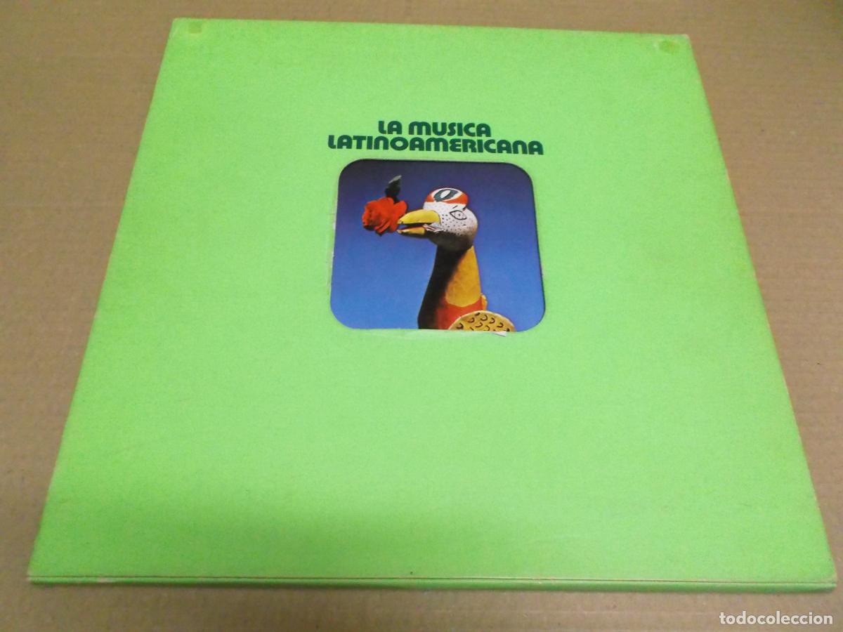Vinyl records: LA MUSICA LATINOAMERICANA (LP) (VER FOTOS CONTENIDO COMPLETO) A&Ntilde;O &ndash; 1974 &ndash; CAJA CON 3 DISCOS LP&rsquo;S