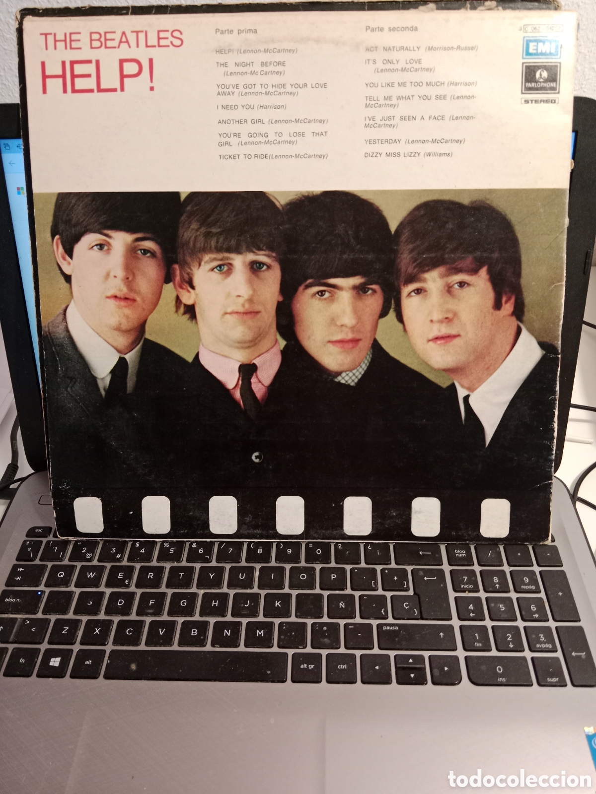 Discos de vinilo: Beatles - Help (Italia 1970) - Foto 2