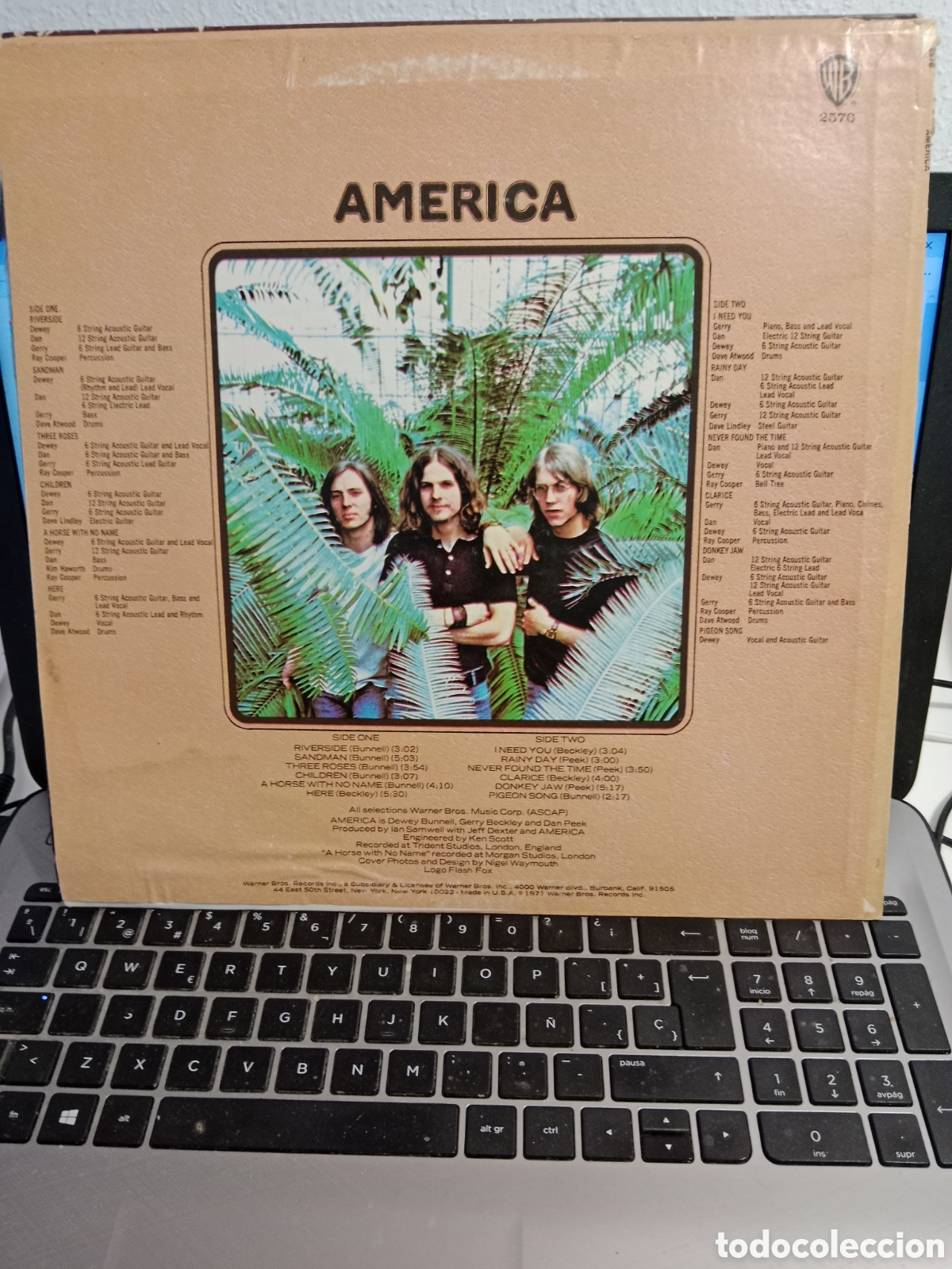 Discos de vinilo: America - Am&eacute;rica (EEUU 70s) - Foto 2