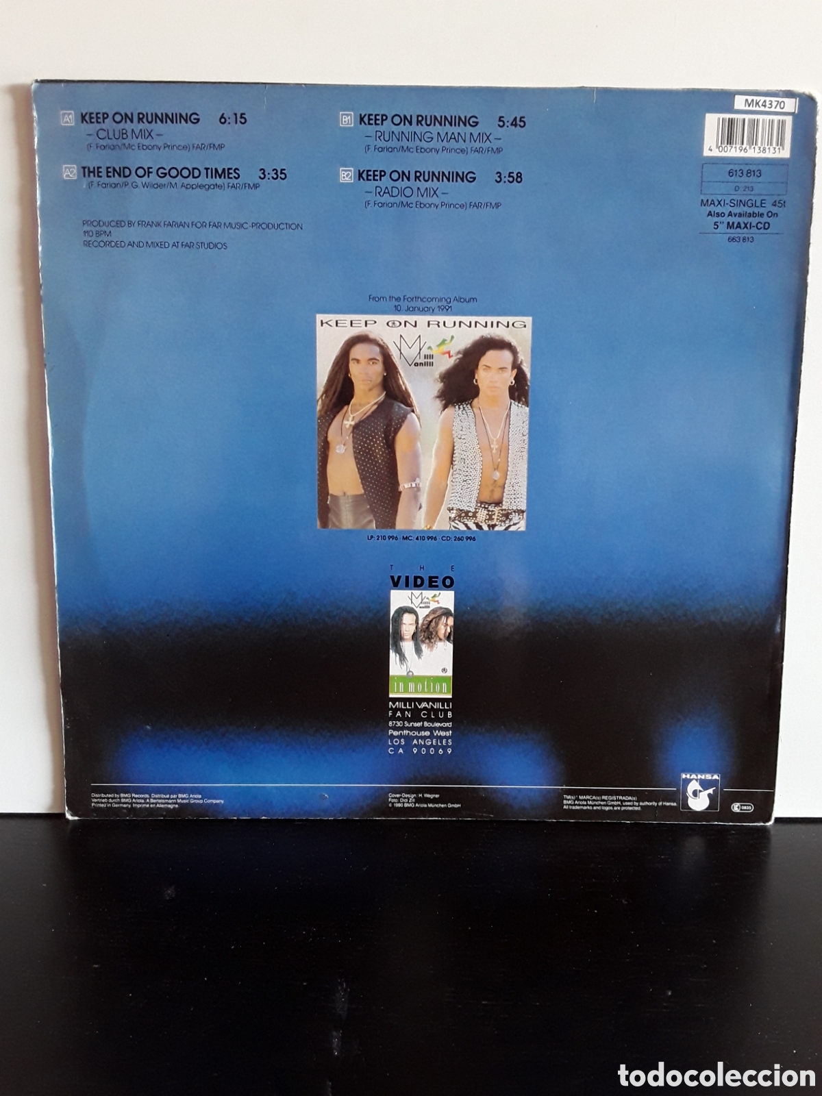 Discos de vinilo: Milli Vanilli &lrm;&ndash; Keep On Running - Foto 2