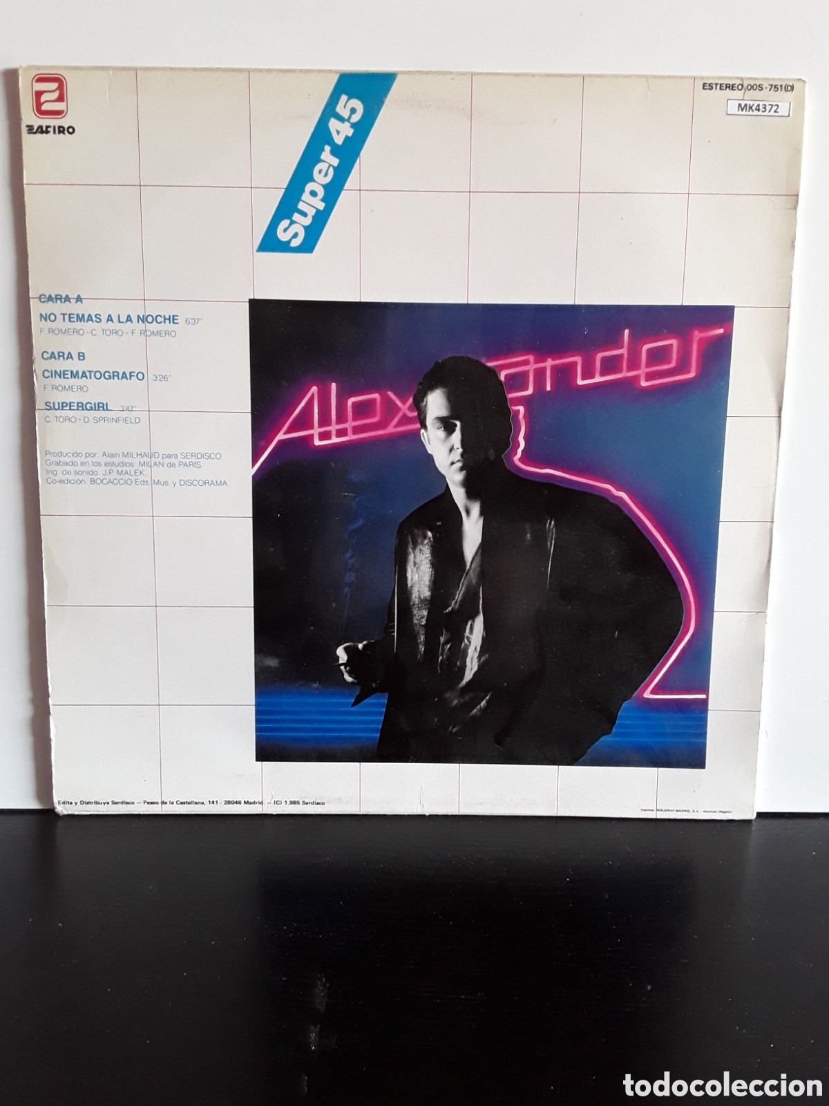 Discos de vinilo: Alex Ander &lrm;&ndash; No Temas A La Noche - Foto 2