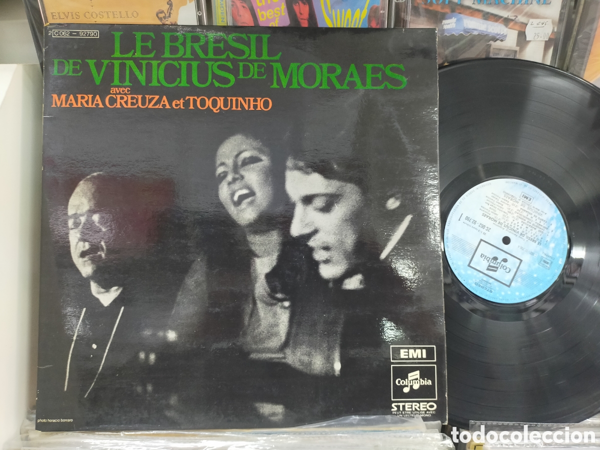 Vinyl records: Le bresil de vinicius de moraes avec creuza et toquinho LP Francia