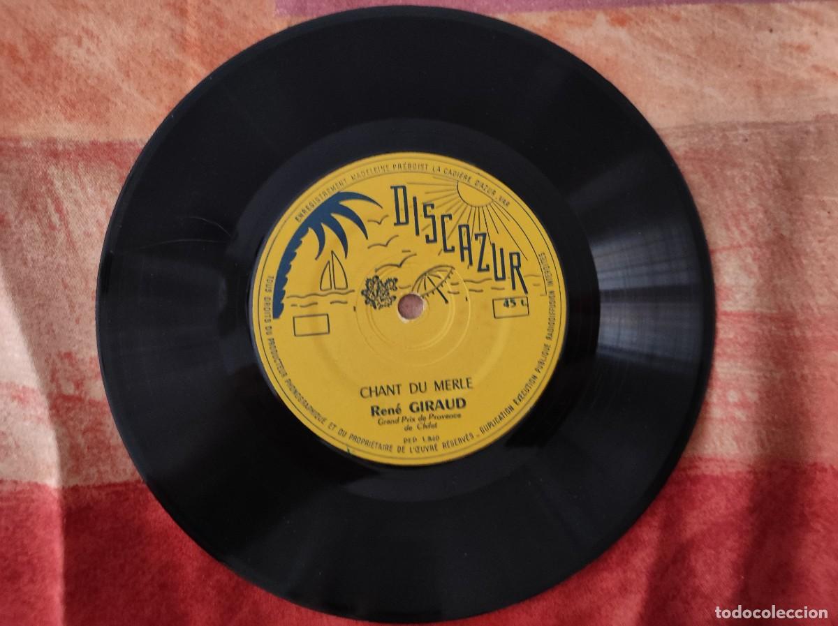 Discos de vinilo: Giraud Rene Ramage de la grive / chant du merle ( enregistrements sonore ) PEP 1.839 / &rdquo; grand prix