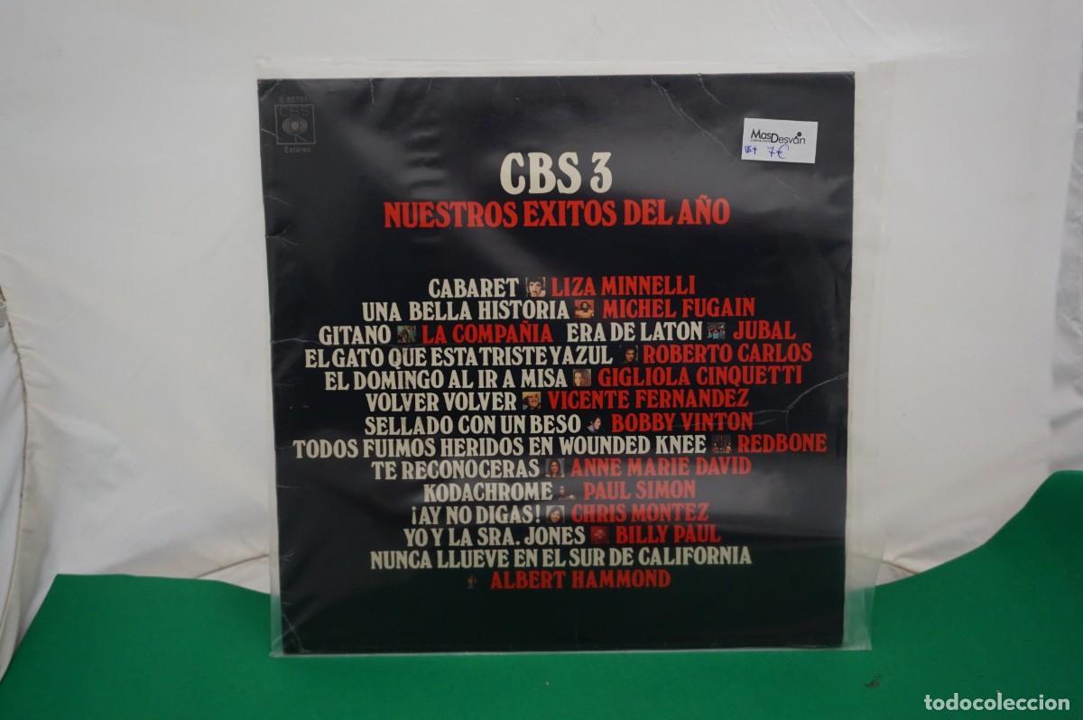 Discos de vinilo: LP - CBS 3 - NUESTROS EXITOS DEL A&Ntilde;O - DISCO EN BUEN ESTADO - Foto 1